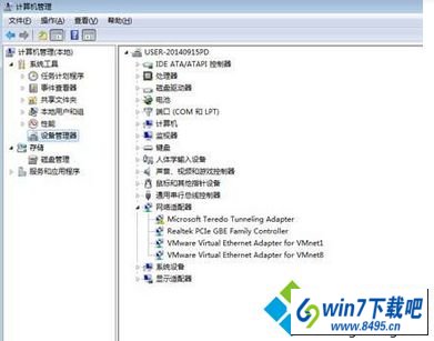 点击“设备管理器” win10系统连接投影仪屏幕显示“正在搜索信号源”不显示画面的图文步骤